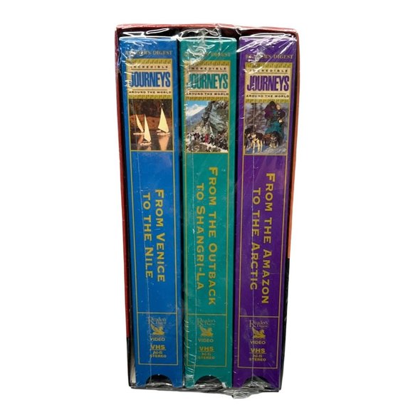 Incredible Journeys Around the World VHS Set Readers Digest 3 Travel Videos - Picture 1 of 4